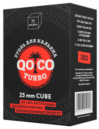 Купить QocoTurbo 25мм, 72шт/уп - уголь для кальяна QocoTurbo 25мм, 72шт/уп - уголь для кальяна